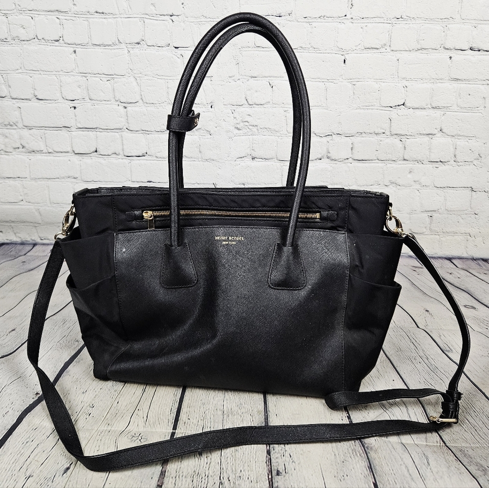 HENRI BENDEL NY | luxury saffiano leather diaper bag